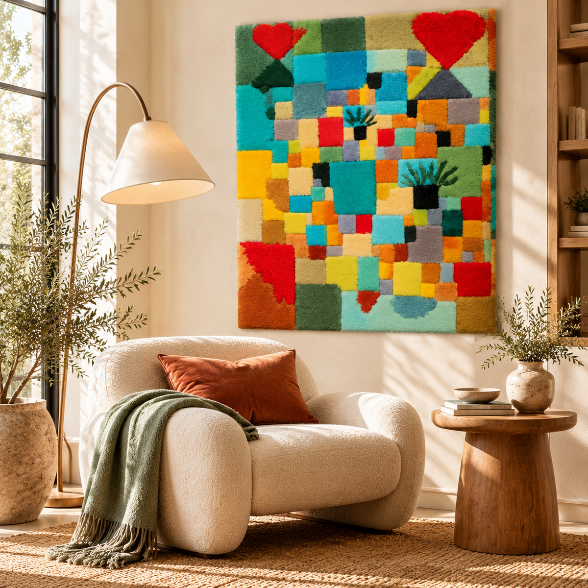Southern (Tunisian) Gardens by Paul Klee — room setting