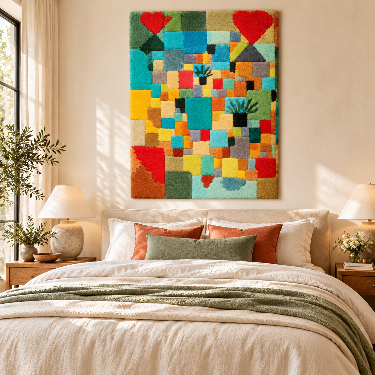 Southern (Tunisian) Gardens by Paul Klee — room setting