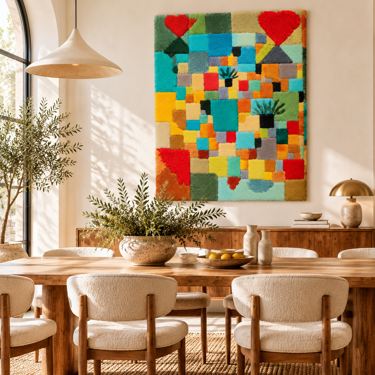 Southern (Tunisian) Gardens by Paul Klee — room setting