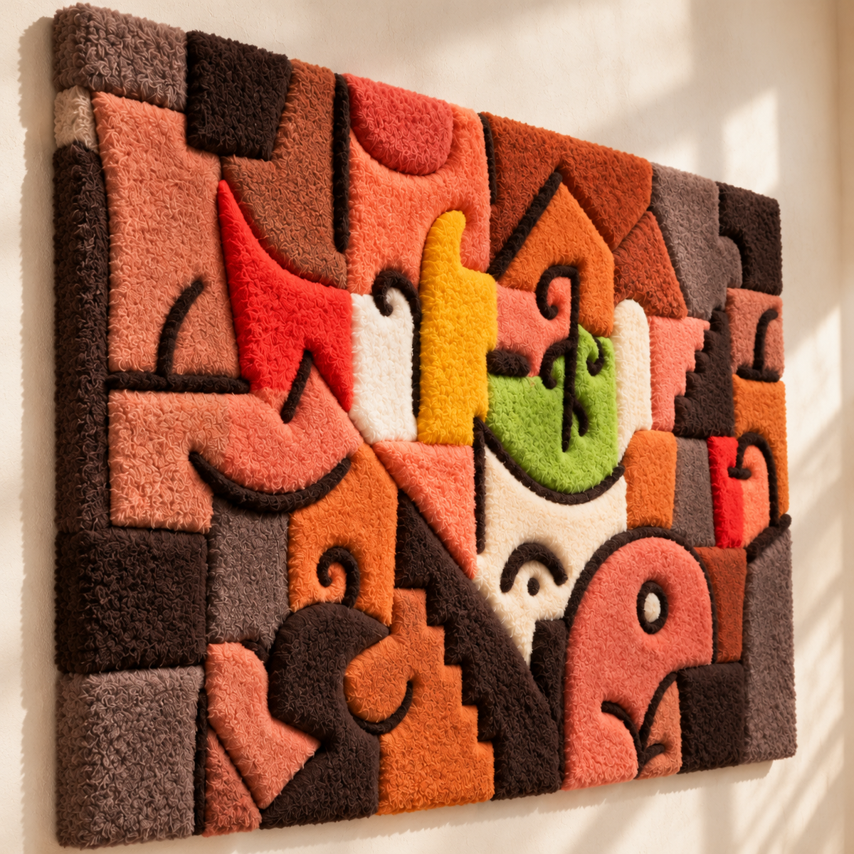 Stage Landscape by Paul Klee — angled relief view