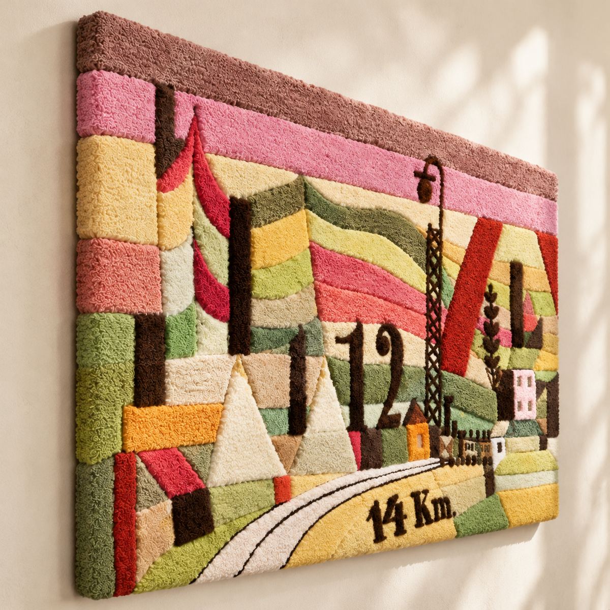 Station L 112 by Paul Klee — angled relief view