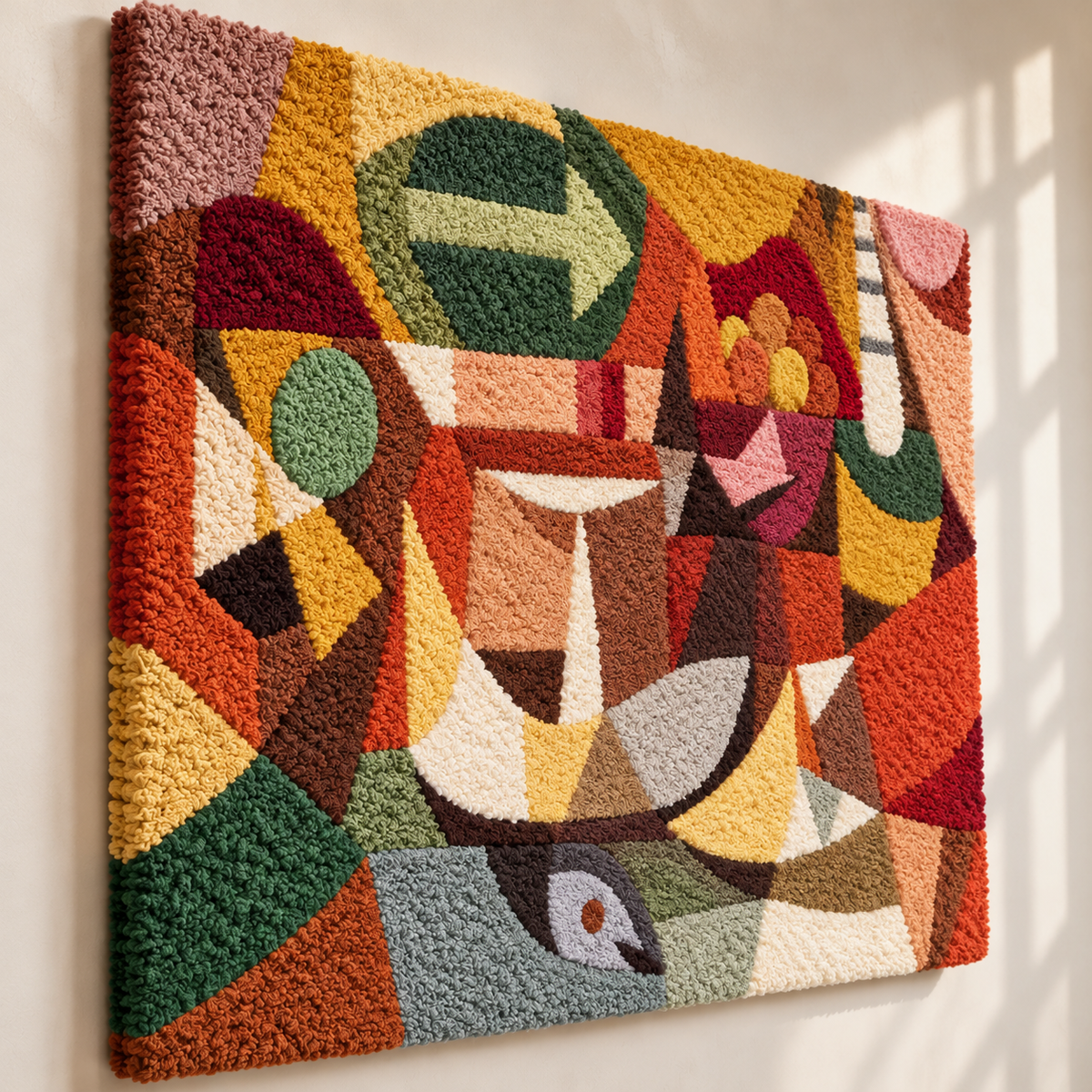 Still Life with Dove by Paul Klee — angled relief view