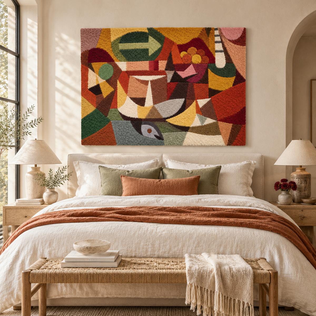 Still Life with Dove by Paul Klee — room setting