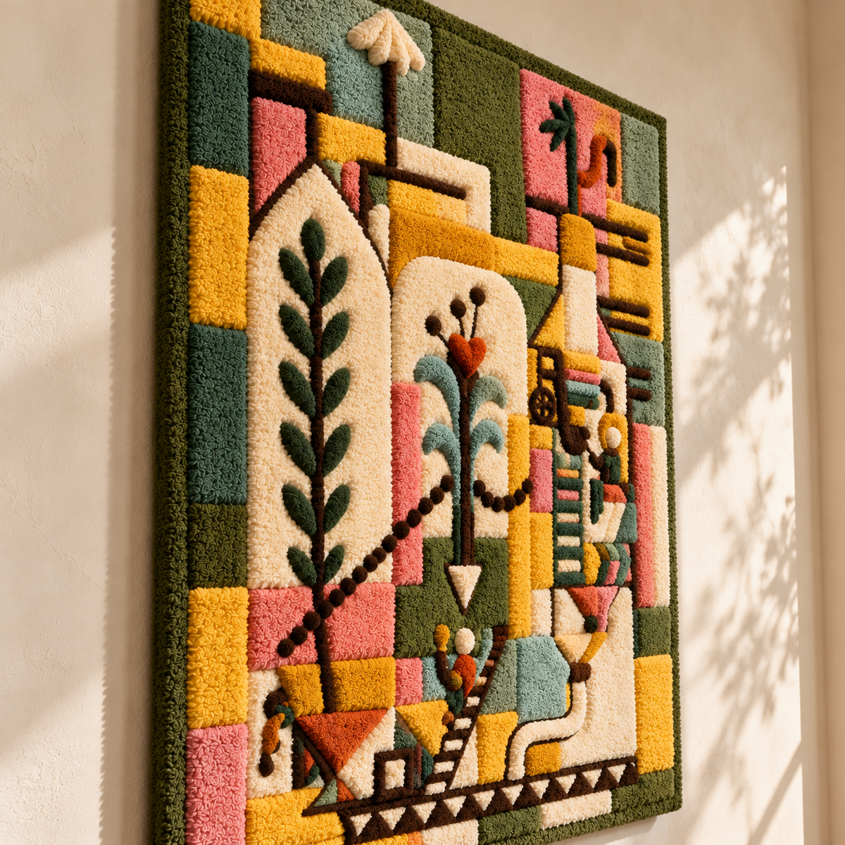 Tale of Hoffmann by Paul Klee — angled relief view