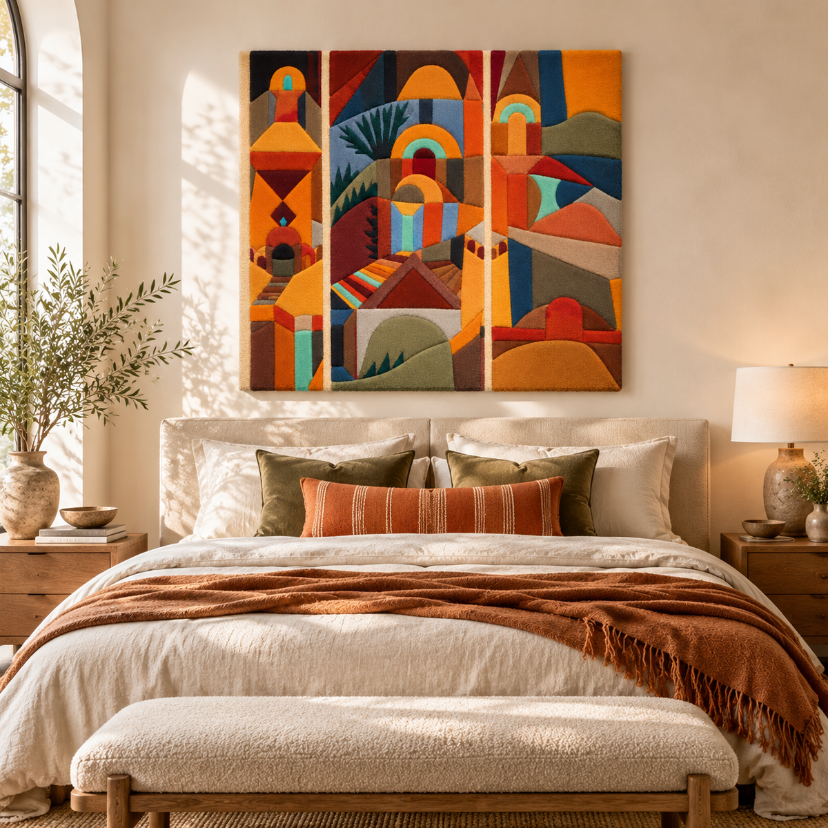 Temple Gardens by Paul Klee — room setting