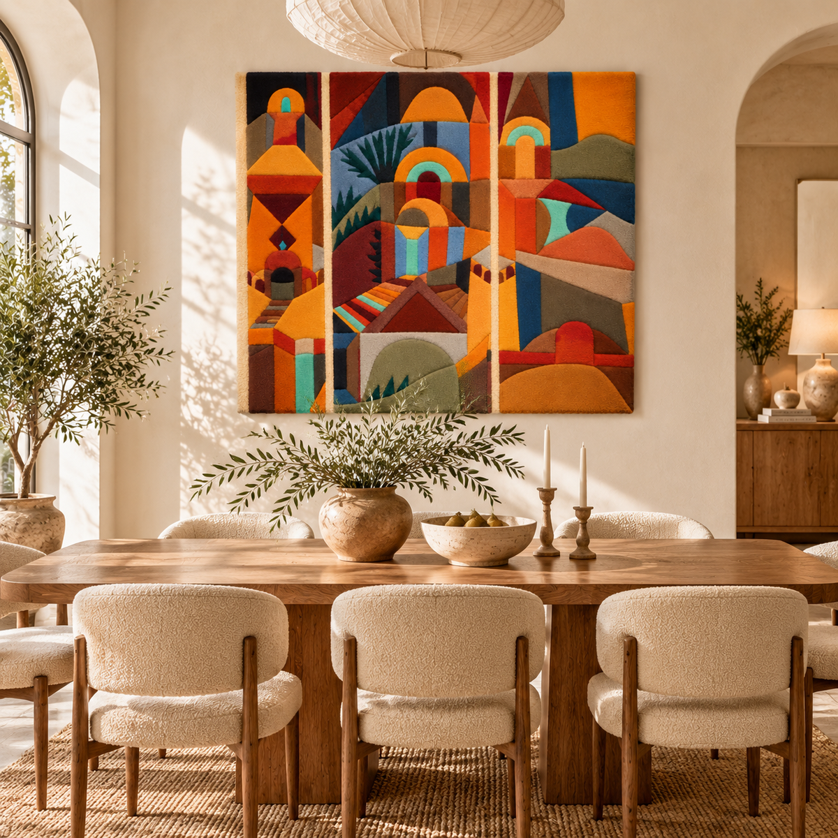 Temple Gardens by Paul Klee — room setting