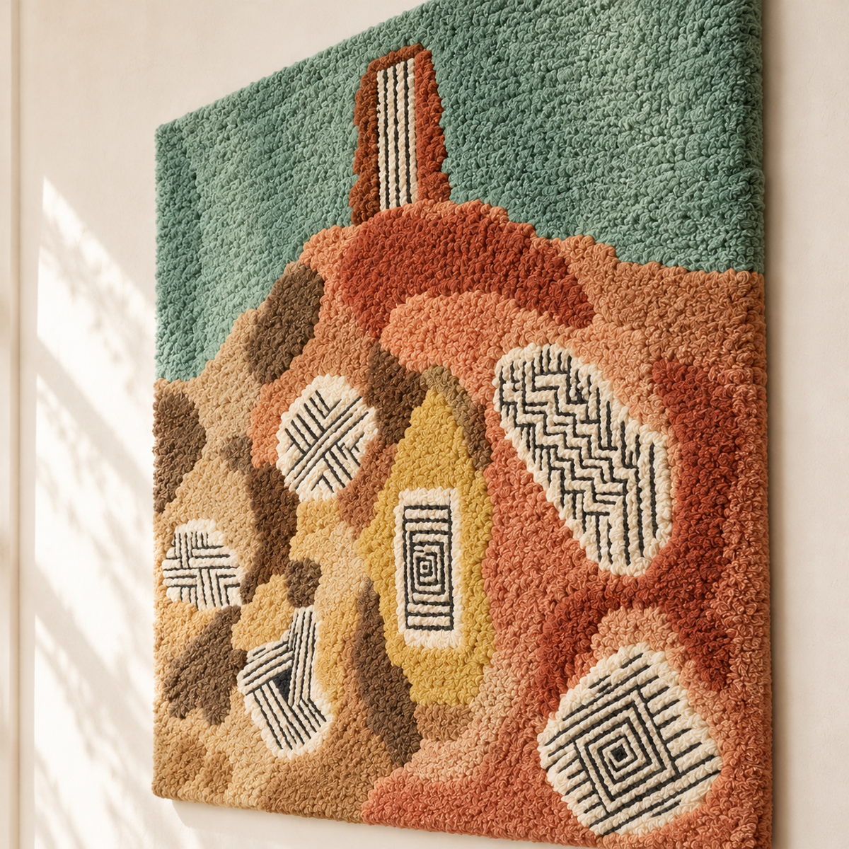 The Column by Paul Klee — angled relief view