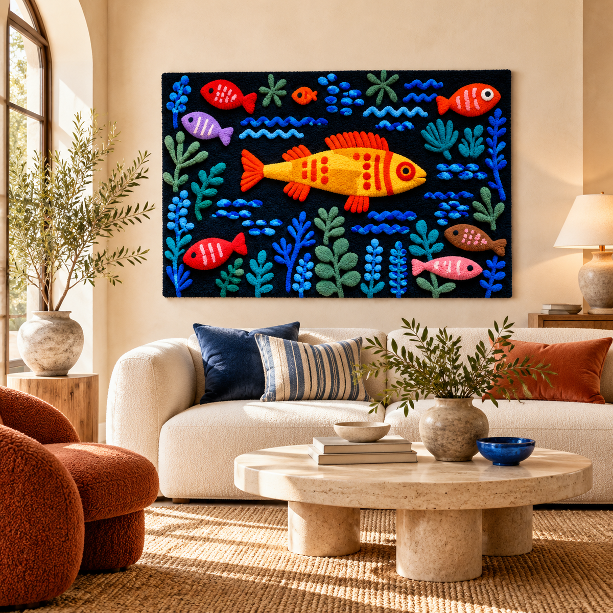 The Goldfish by Paul Klee — room setting