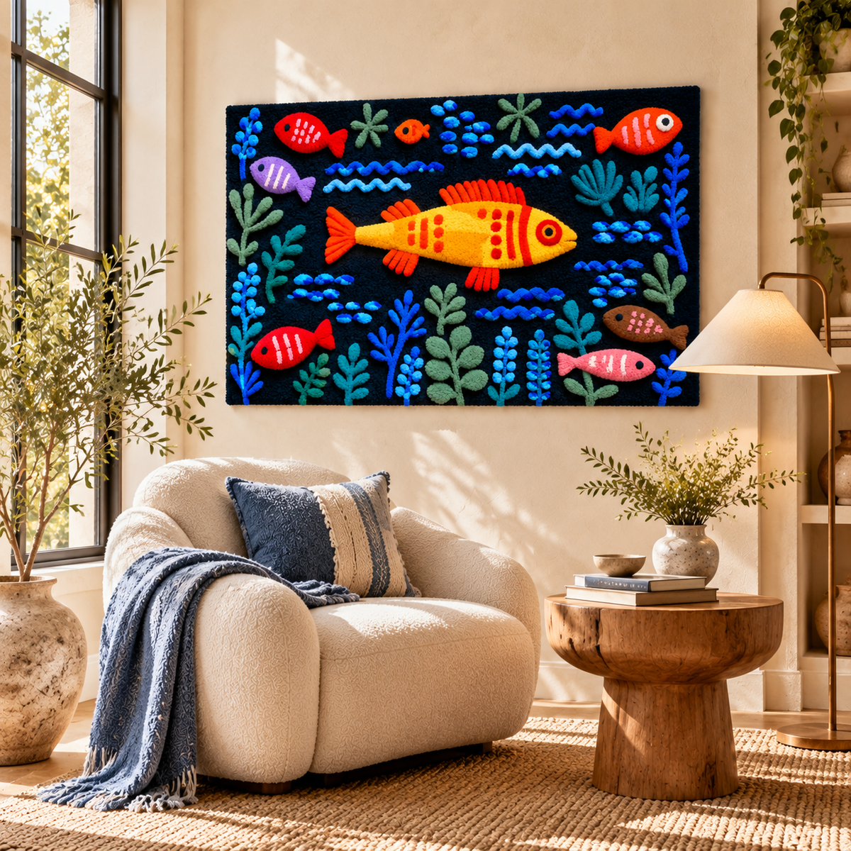 The Goldfish by Paul Klee — room setting