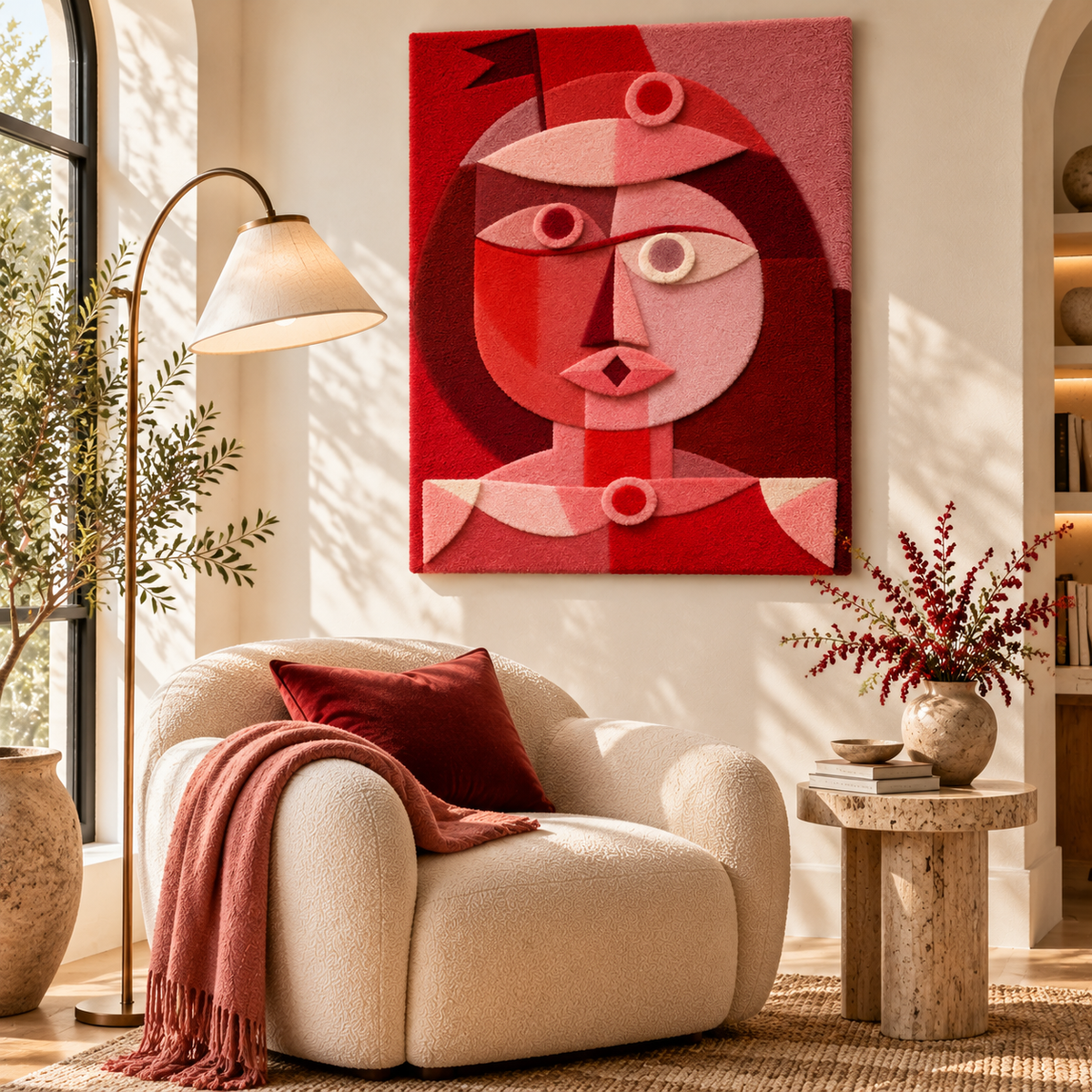The Mask with the Little Flag by Paul Klee — room setting