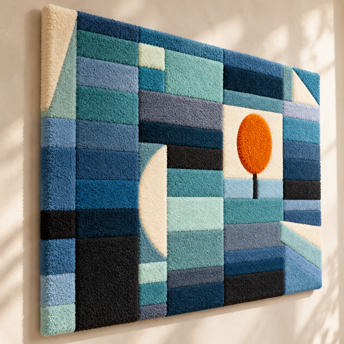 The Messenger of Autumn by Paul Klee — angled relief view