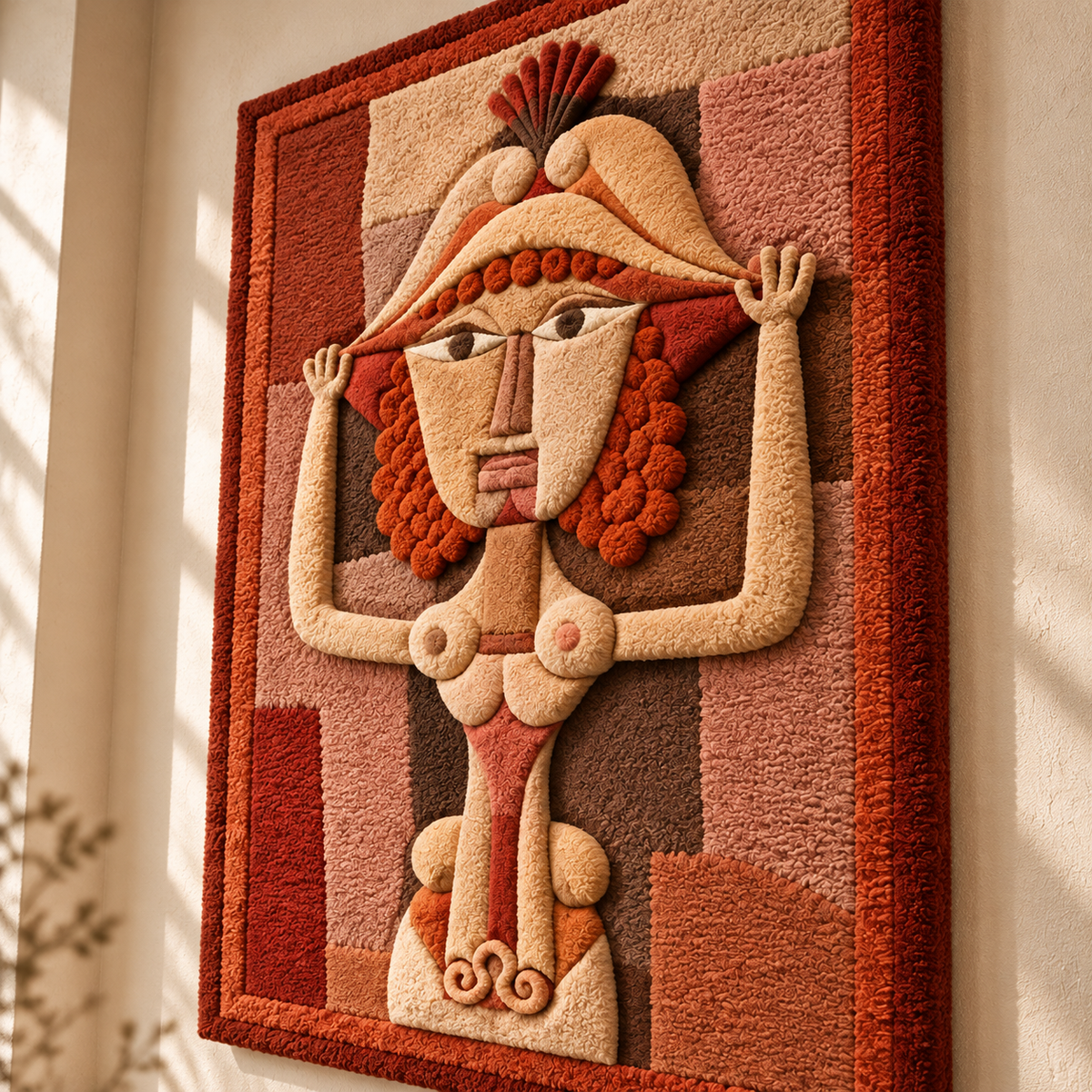 The Singer L. as Fiordiligi by Paul Klee — angled relief view