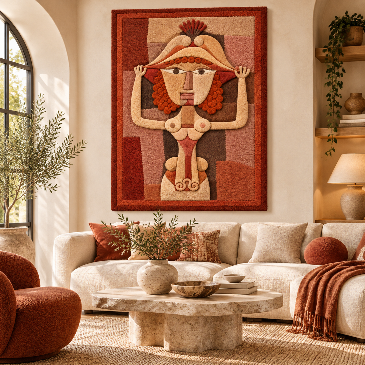 The Singer L. as Fiordiligi by Paul Klee — room setting