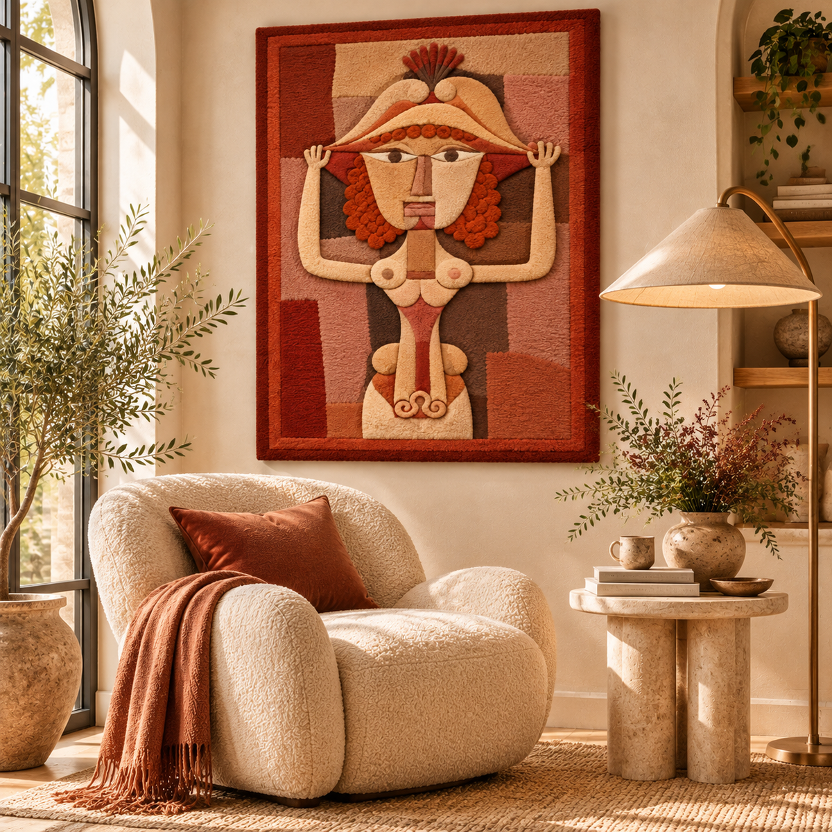 The Singer L. as Fiordiligi by Paul Klee — room setting