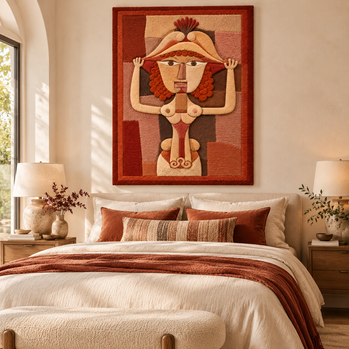 The Singer L. as Fiordiligi by Paul Klee — room setting