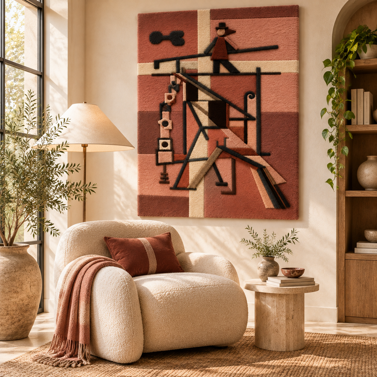 Tightrope Walker by Paul Klee — room setting