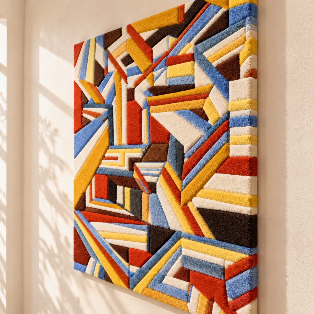 Transparent in Perspective Grooved by Paul Klee — angled relief view