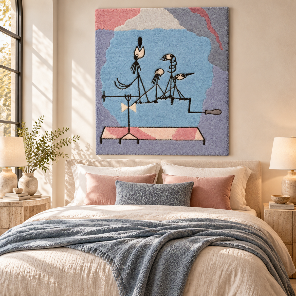 Twittering Machine by Paul Klee — room setting