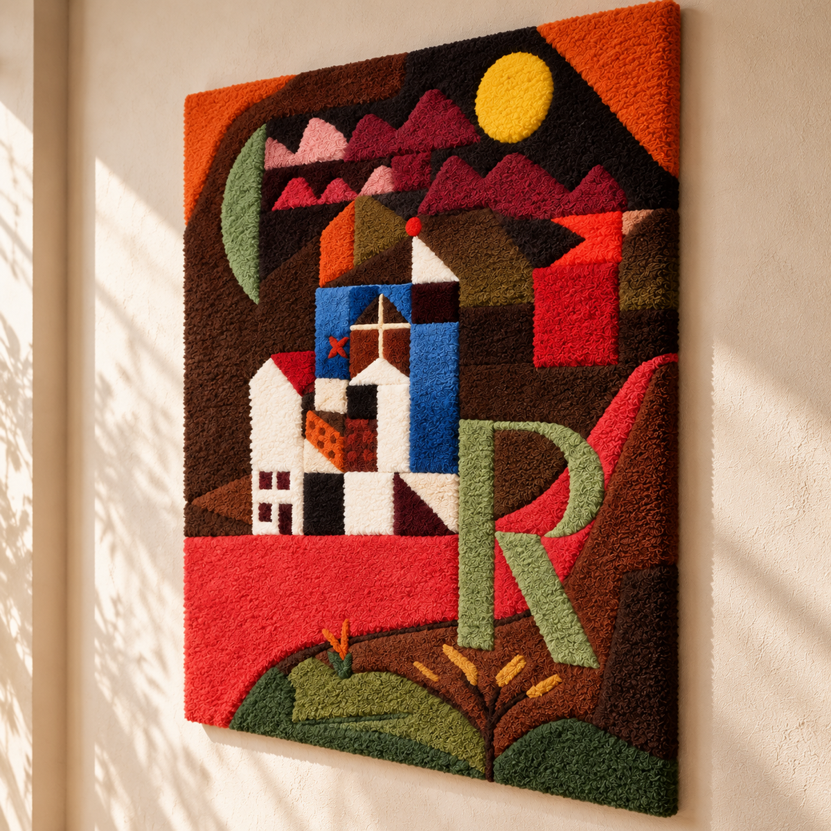 Villa R by Paul Klee — angled relief view