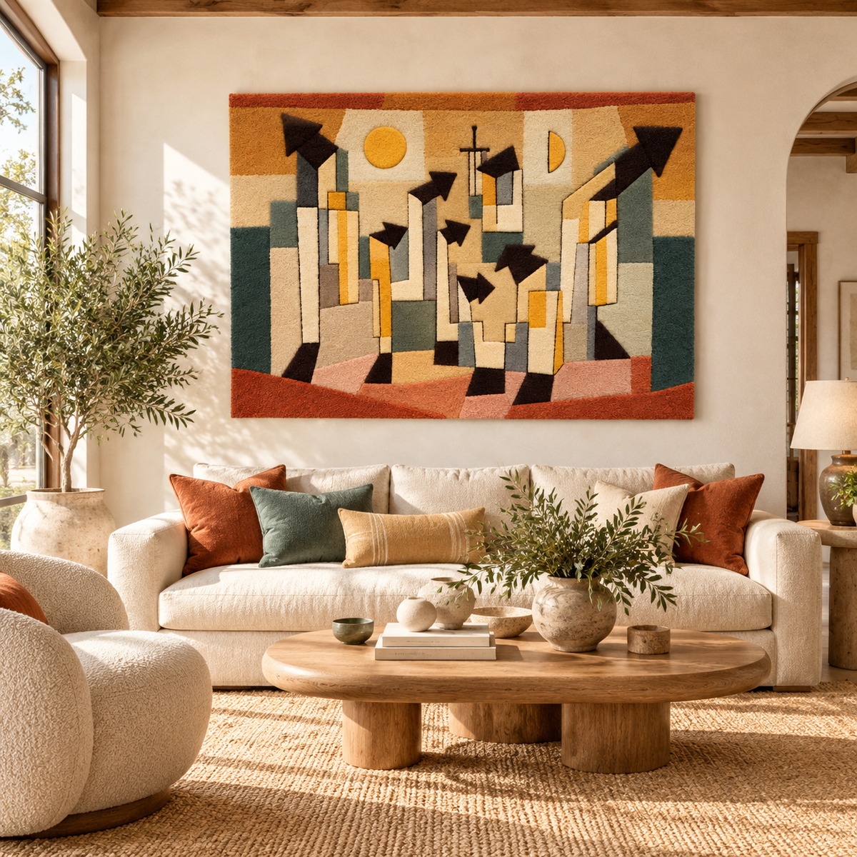 Wall Painting from the Temple of Longing by Paul Klee — room setting