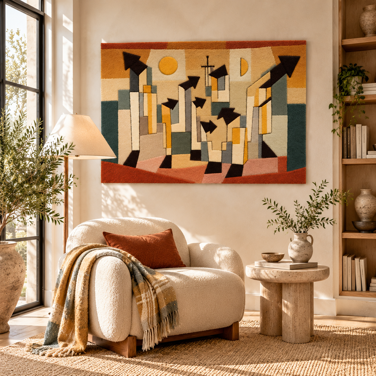 Wall Painting from the Temple of Longing by Paul Klee — room setting