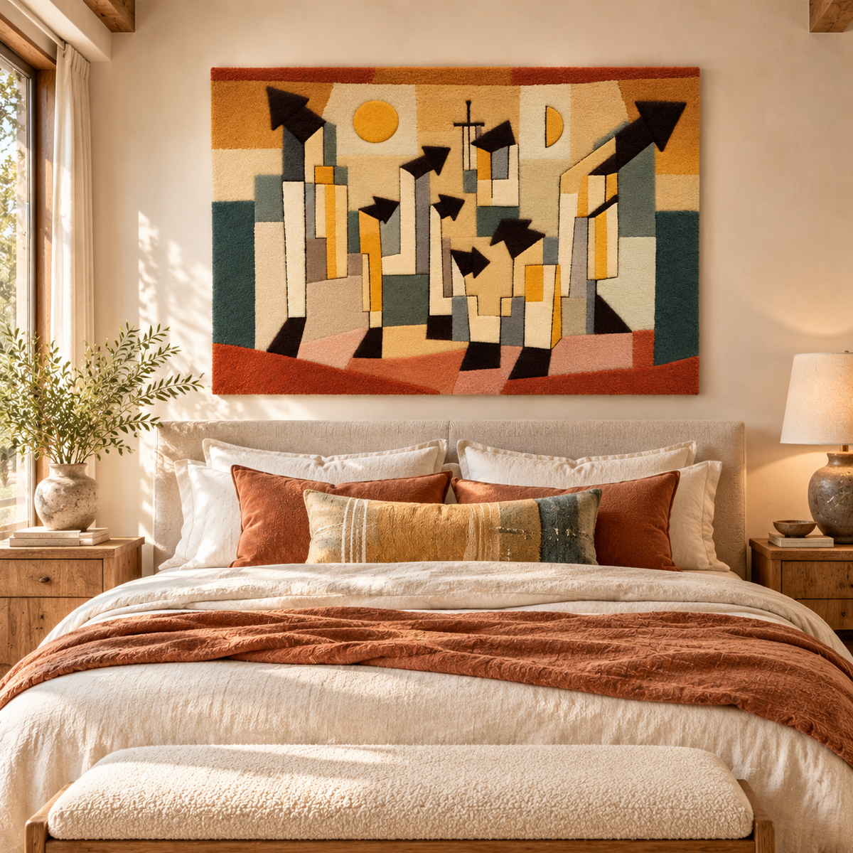 Wall Painting from the Temple of Longing by Paul Klee — room setting