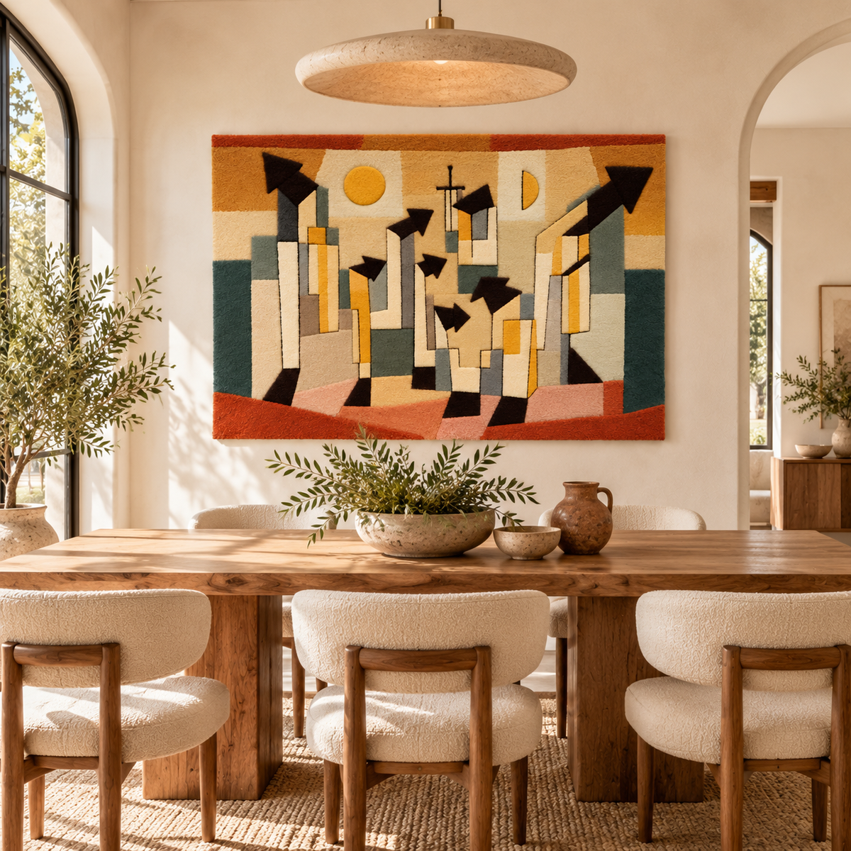 Wall Painting from the Temple of Longing by Paul Klee — room setting
