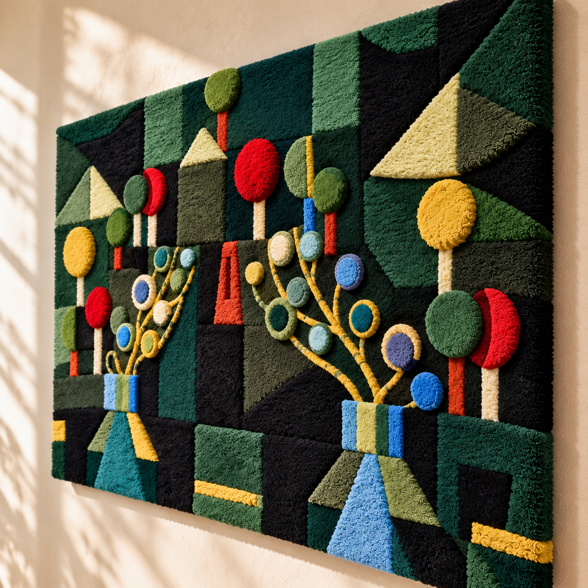 Women's Pavilion by Paul Klee — angled relief view