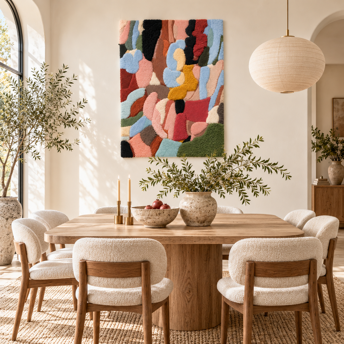 Pebbles in Conversation — room setting 2