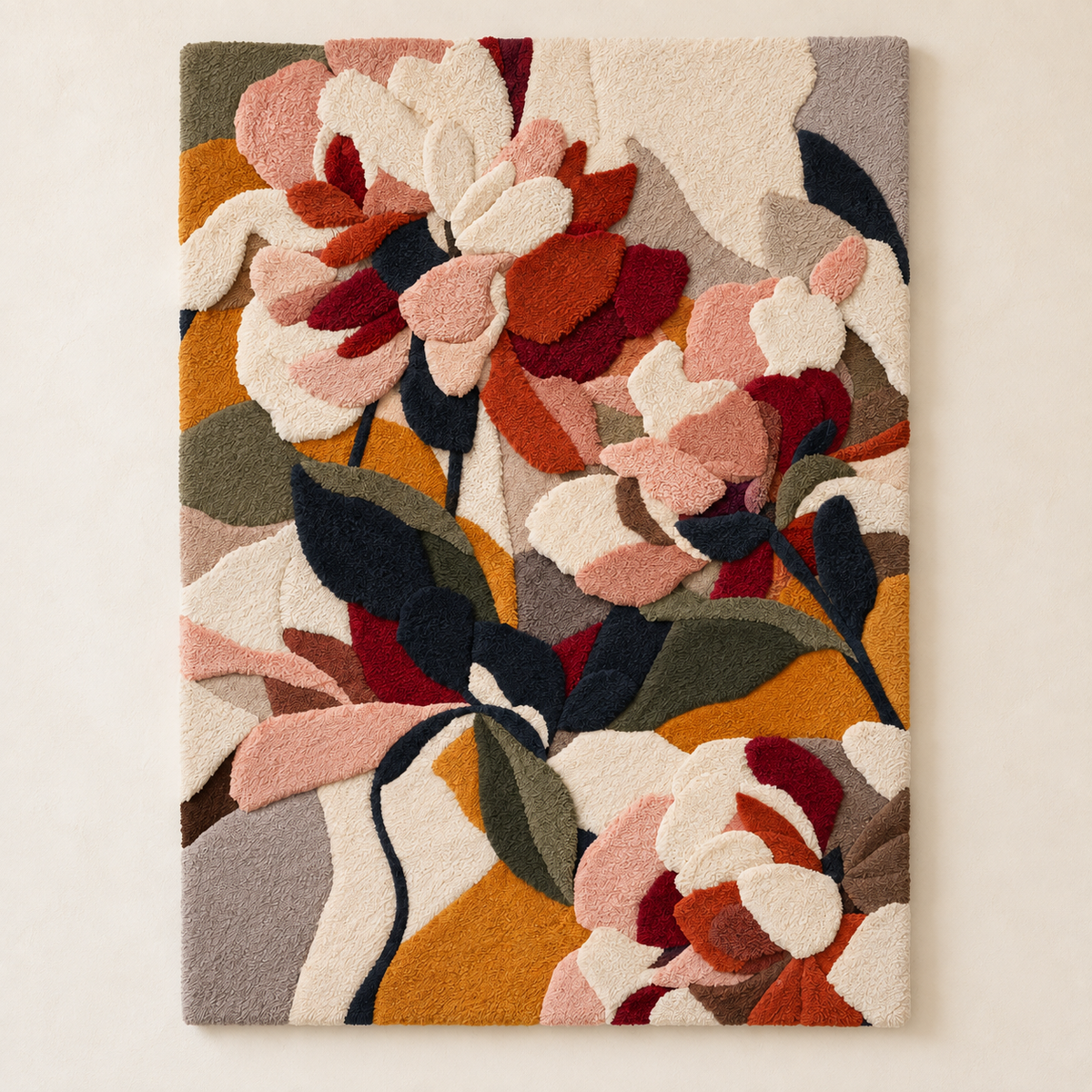 Hewn Earth wall art featuring soft peonies illuminated by warm light, ideal for adding a gentle floral touch to interior decor.