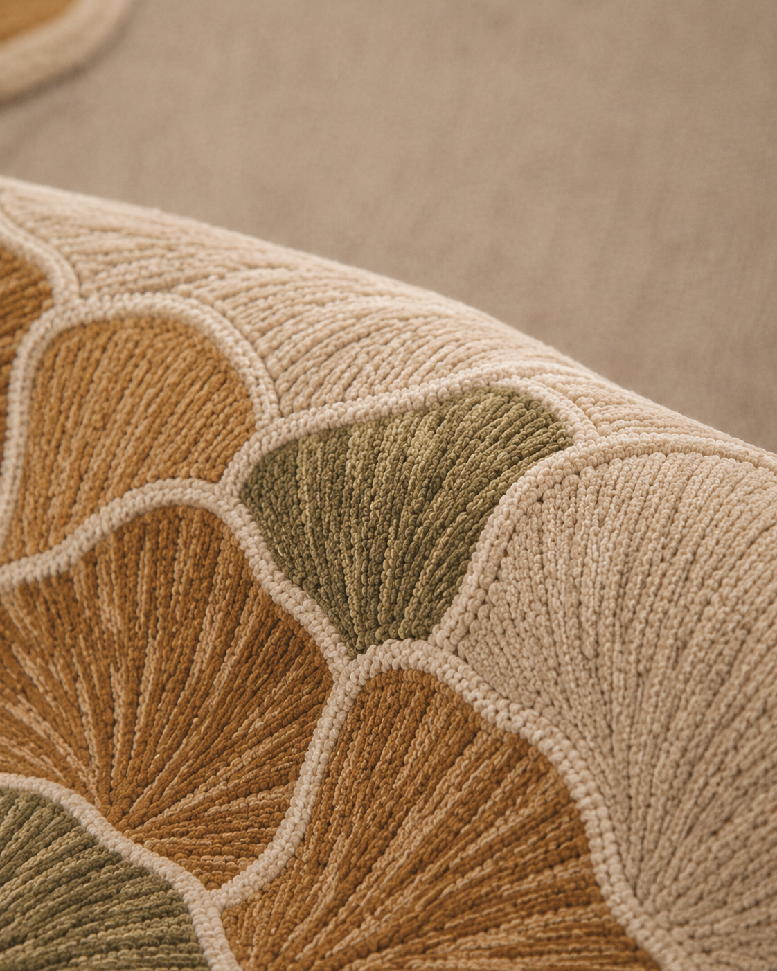 Hewn Earth Studio Petala rug featuring a colorful, textured pattern designed for stylish home decor and comfort.