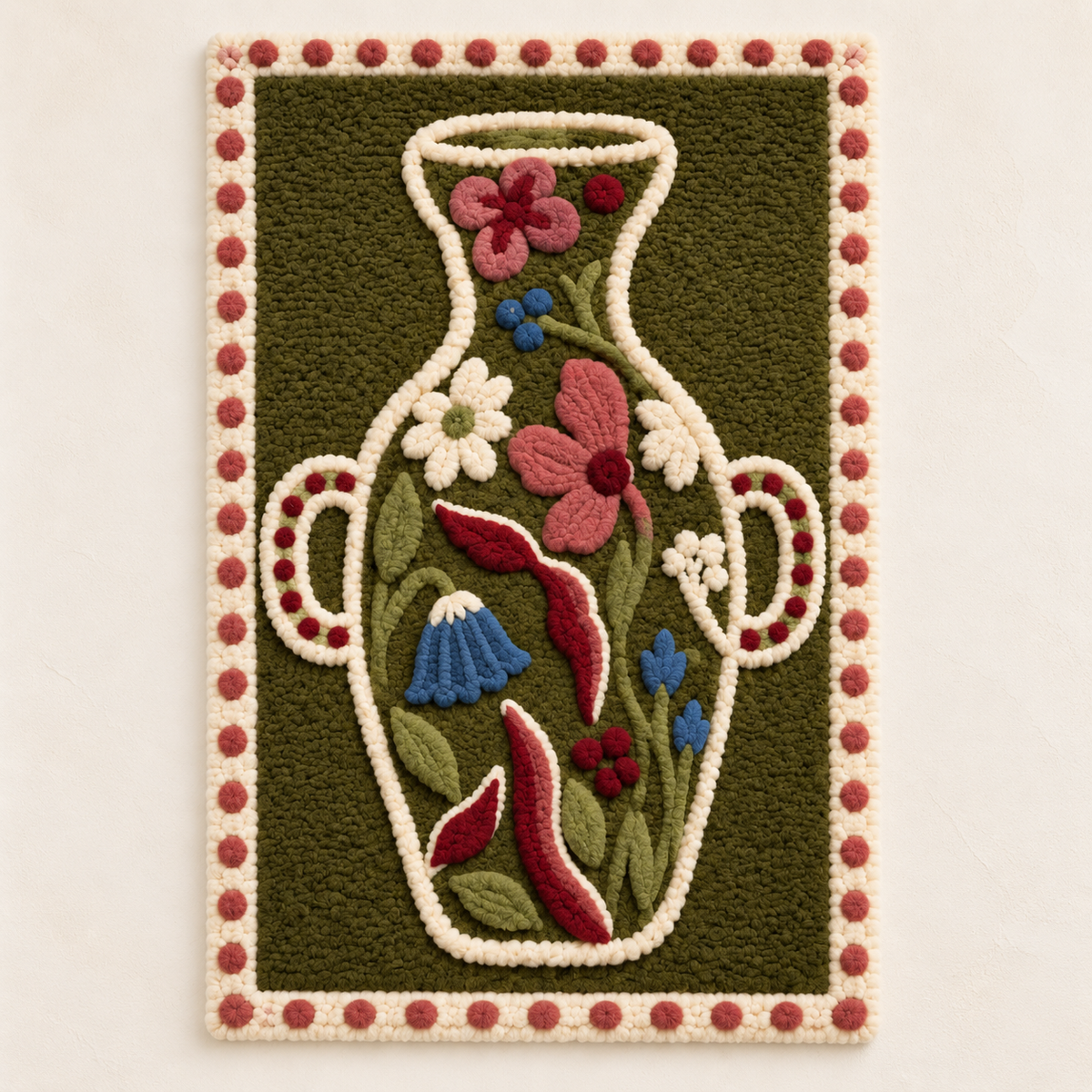 Petals in an Olive Vessel — front product view [product-light]