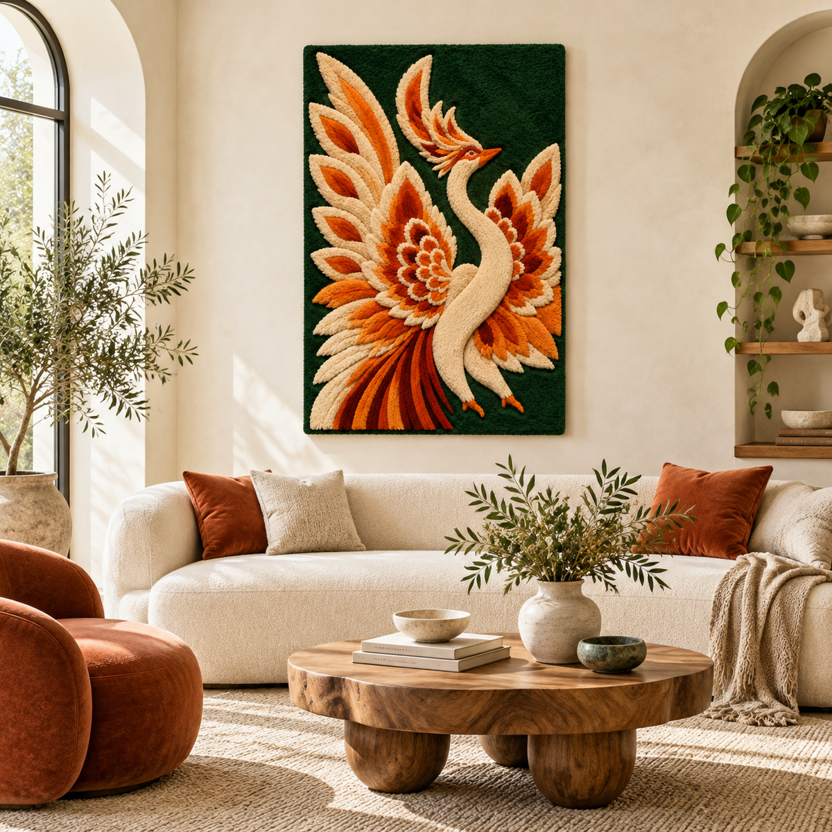 Phoenix of the Jade Forest — front-facing room scene