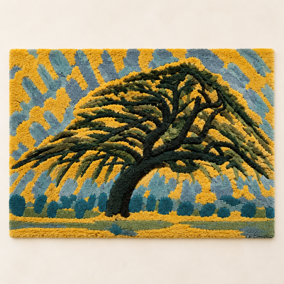 Apple Tree — Pointillist Study