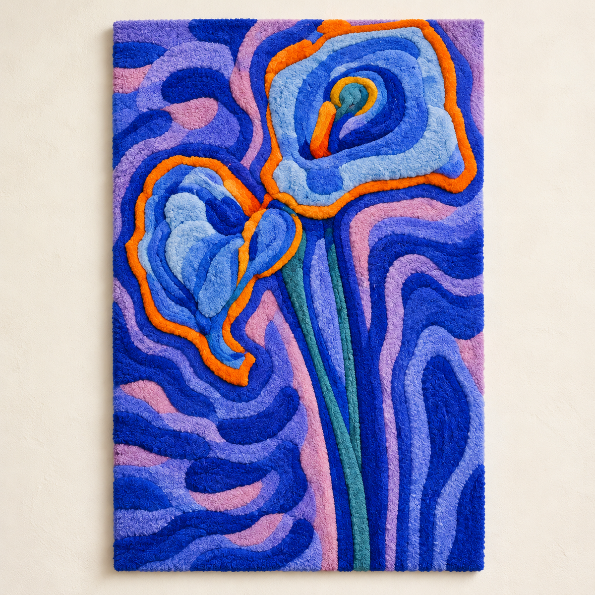 Arum Lilies after Piet Mondrian — front product view on a pale beige background [product-light]