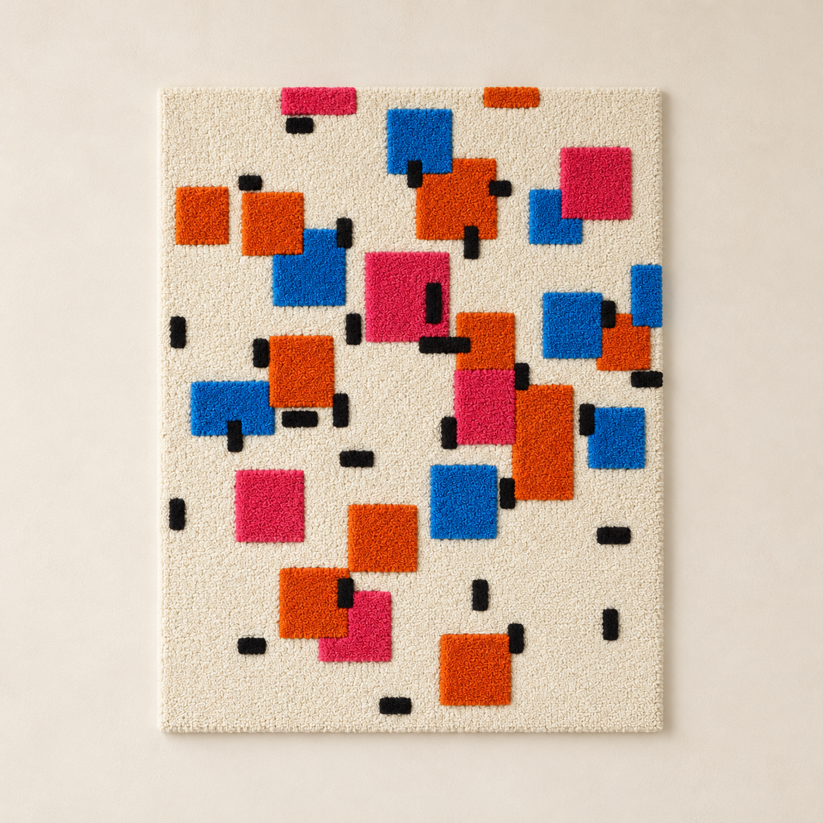 Composition in Colour A after Piet Mondrian — front product view on a pale beige background [product-light]