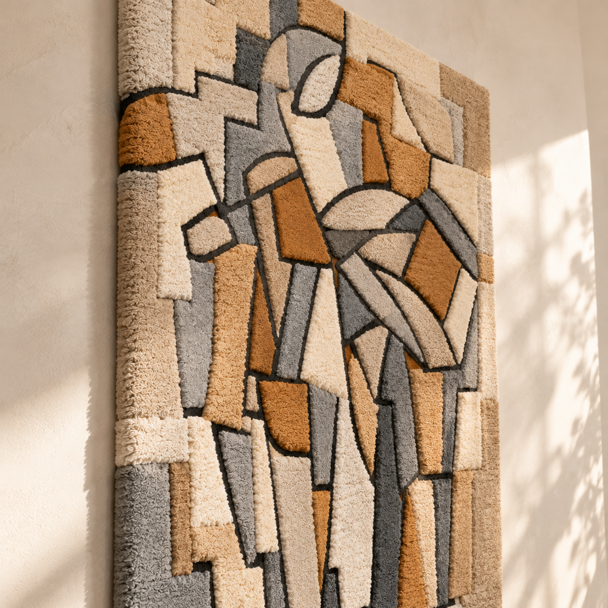 Composition No. XIII — Composition 2 after Piet Mondrian — angled relief view