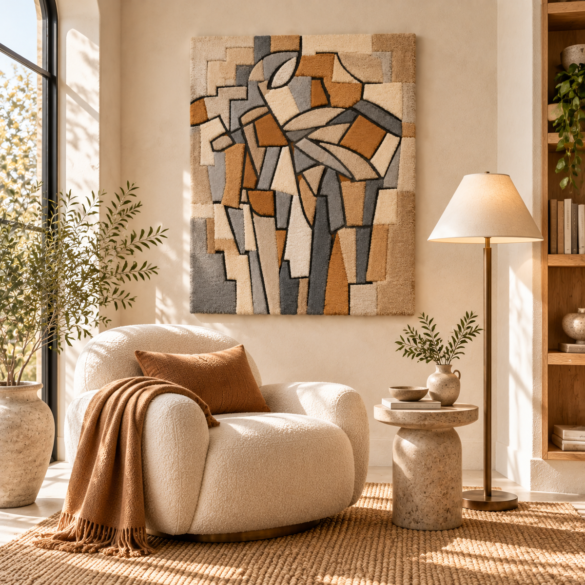 Composition No. XIII — Composition 2 after Piet Mondrian — room setting