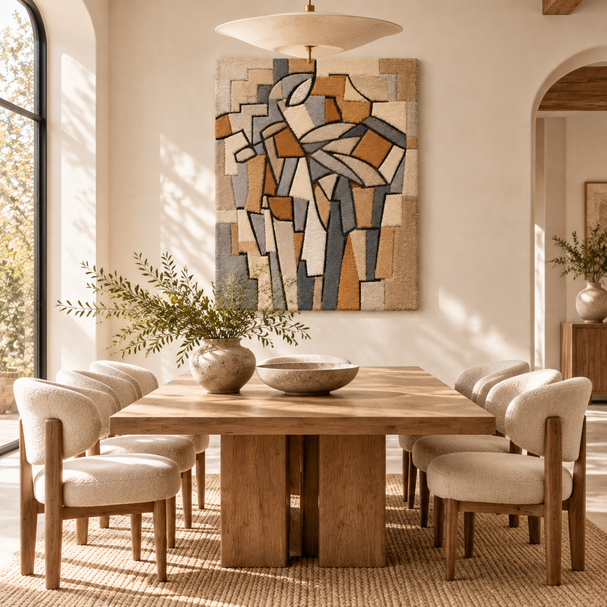 Composition No. XIII — Composition 2 after Piet Mondrian — room setting