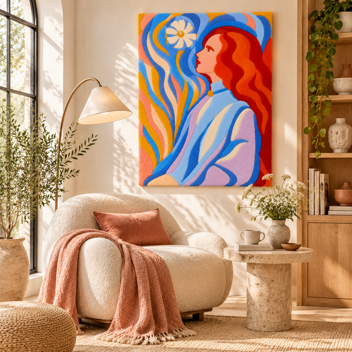 Devotion after Piet Mondrian — room setting