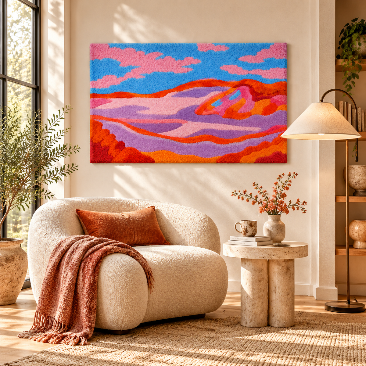 Dune IV after Piet Mondrian — room setting