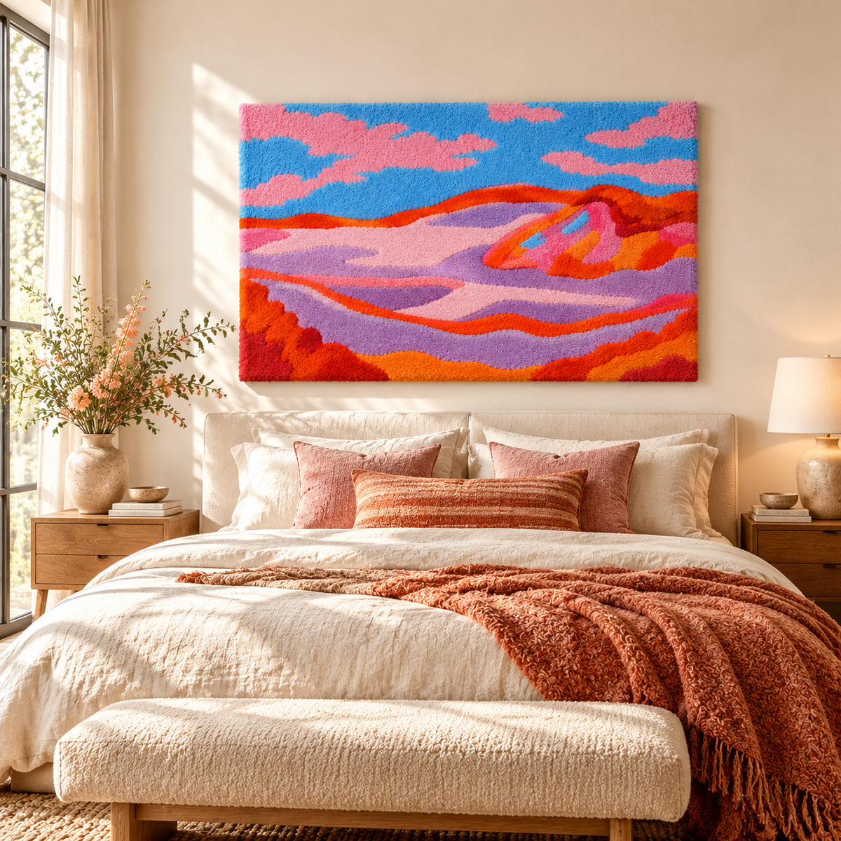 Dune IV after Piet Mondrian — room setting