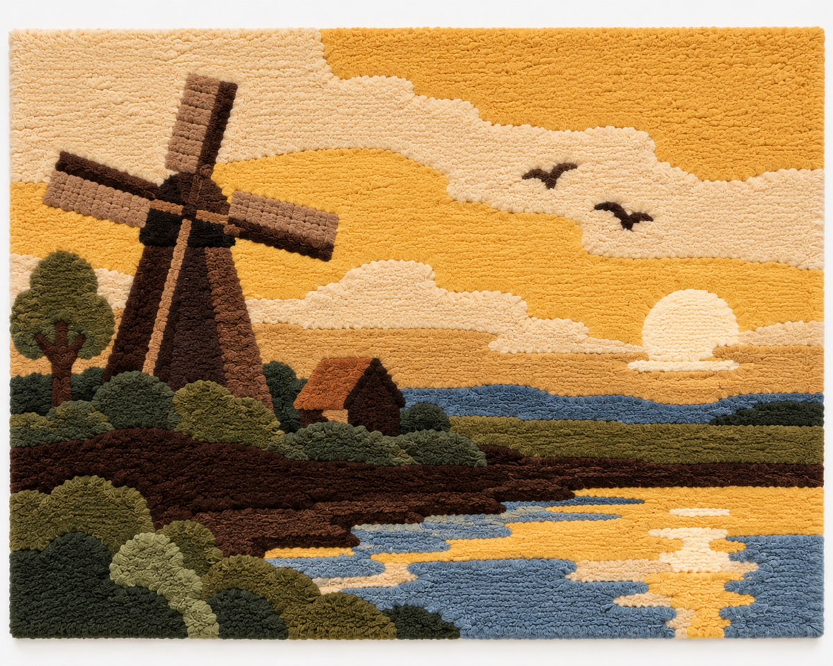 Evening Windmill after Piet Mondrian — additional product view