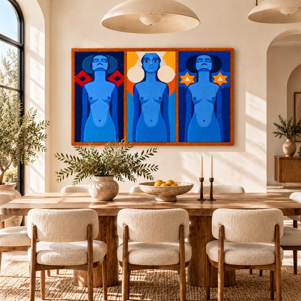 Evolution after Piet Mondrian — room setting