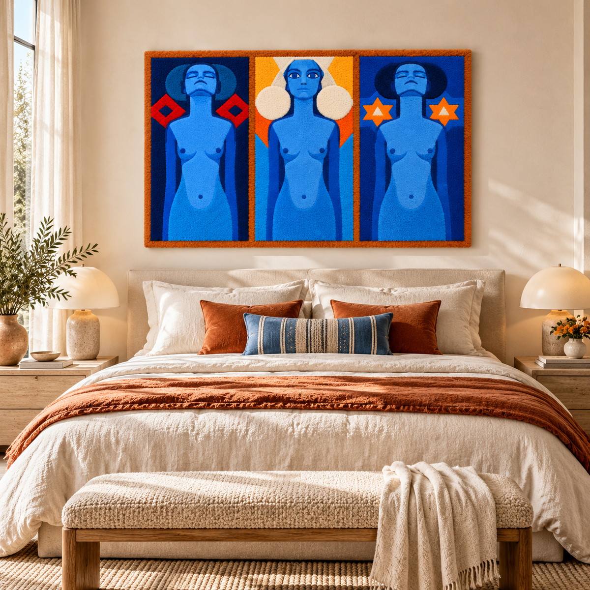 Evolution after Piet Mondrian — room setting