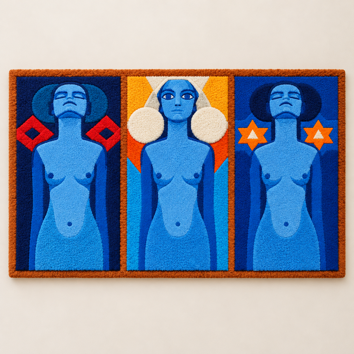 Evolution after Piet Mondrian — front product view on a pale beige background [product-light]