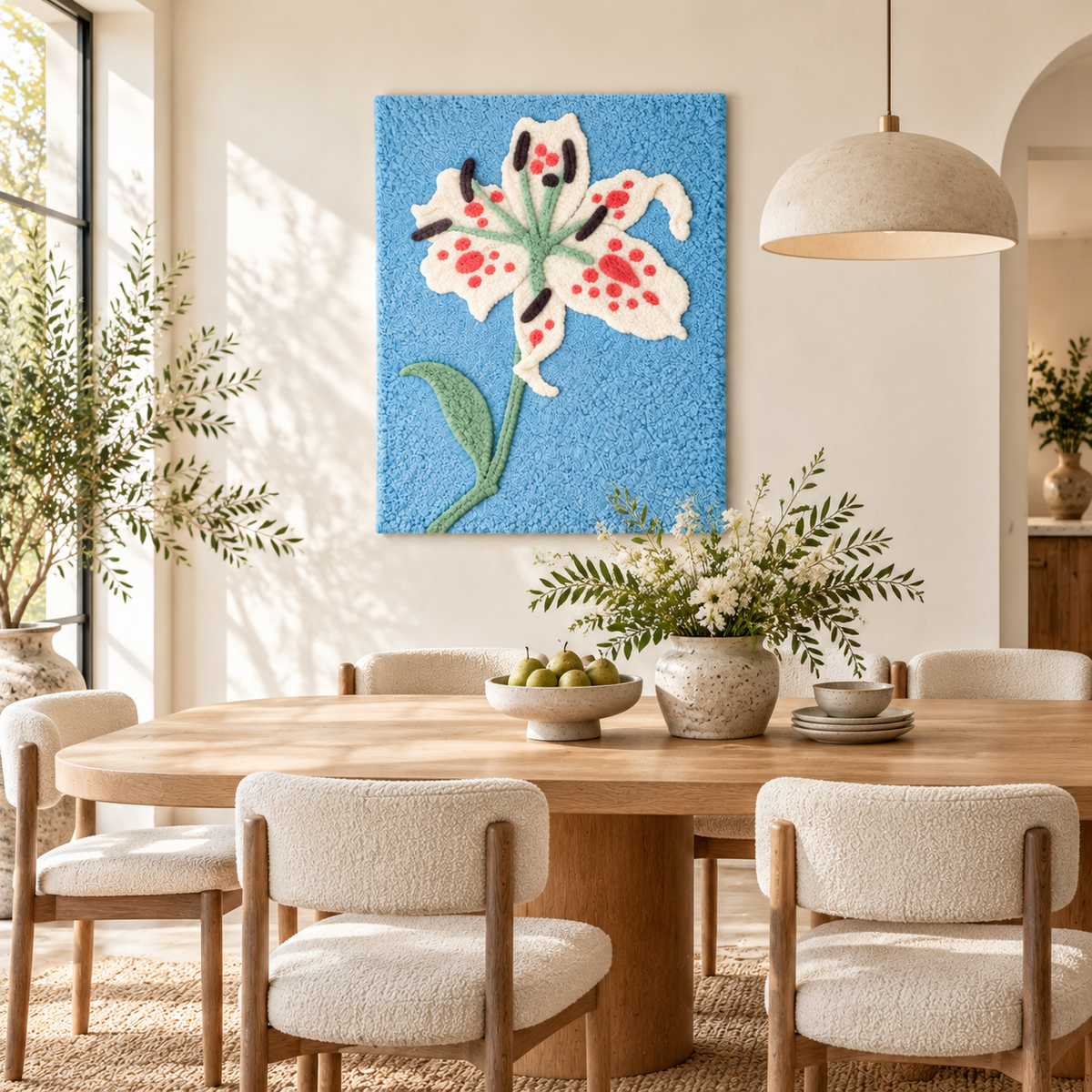 Lily after Piet Mondrian — room setting