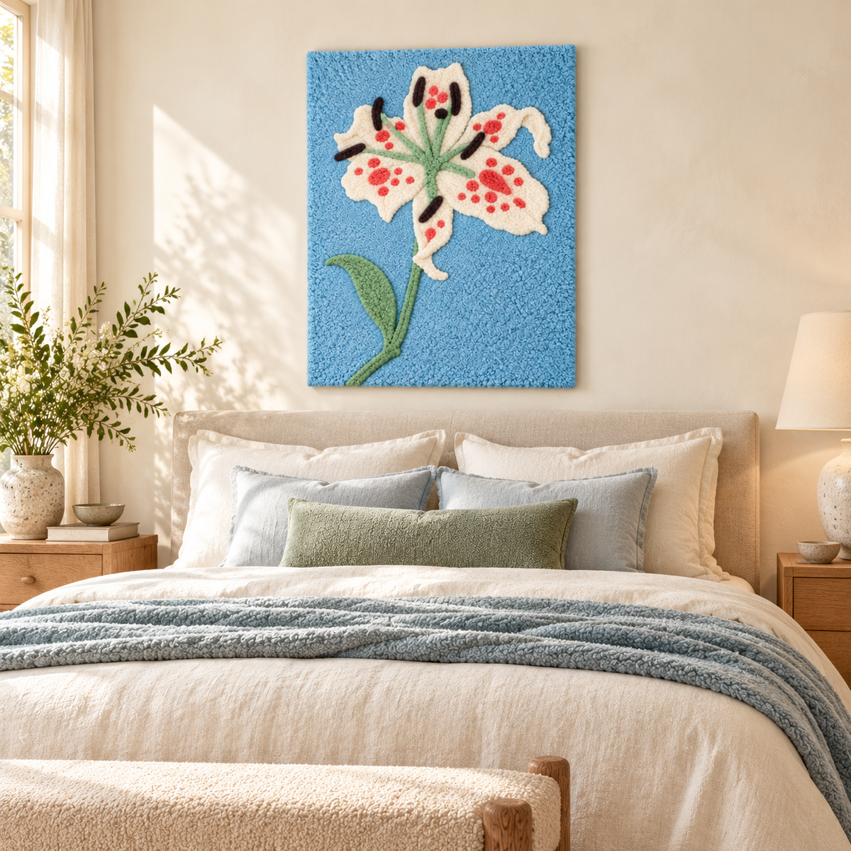 Lily after Piet Mondrian — room setting