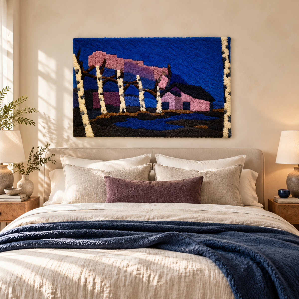 Night Landscape II after Piet Mondrian — room setting