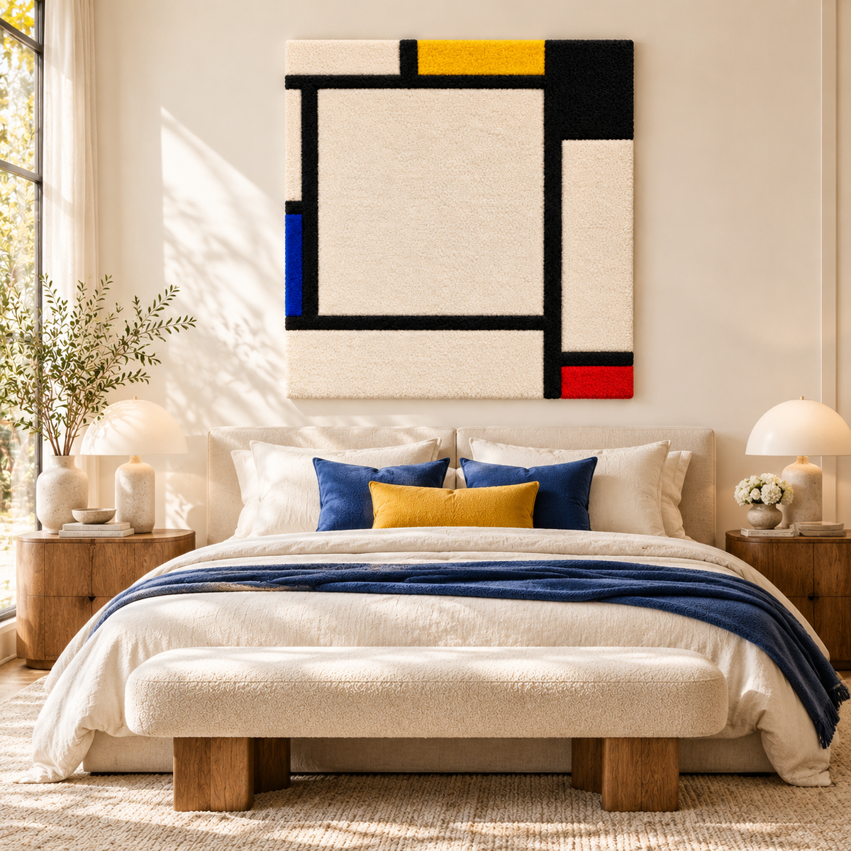 Tableau 2 after Piet Mondrian — room setting